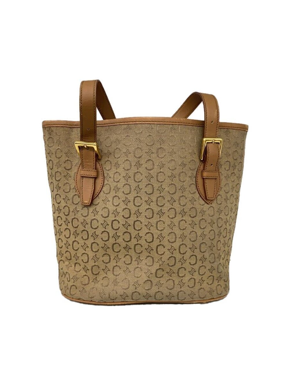 Celine Tote Bag Canvas Beige Cream All over